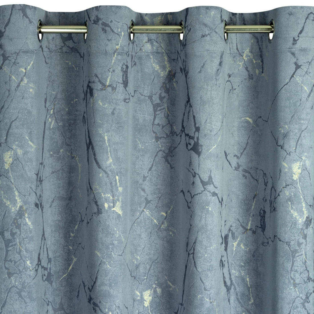 Záves 140x250 cm zamatový tmavosivý, grafitový na kovové krúžky WERA