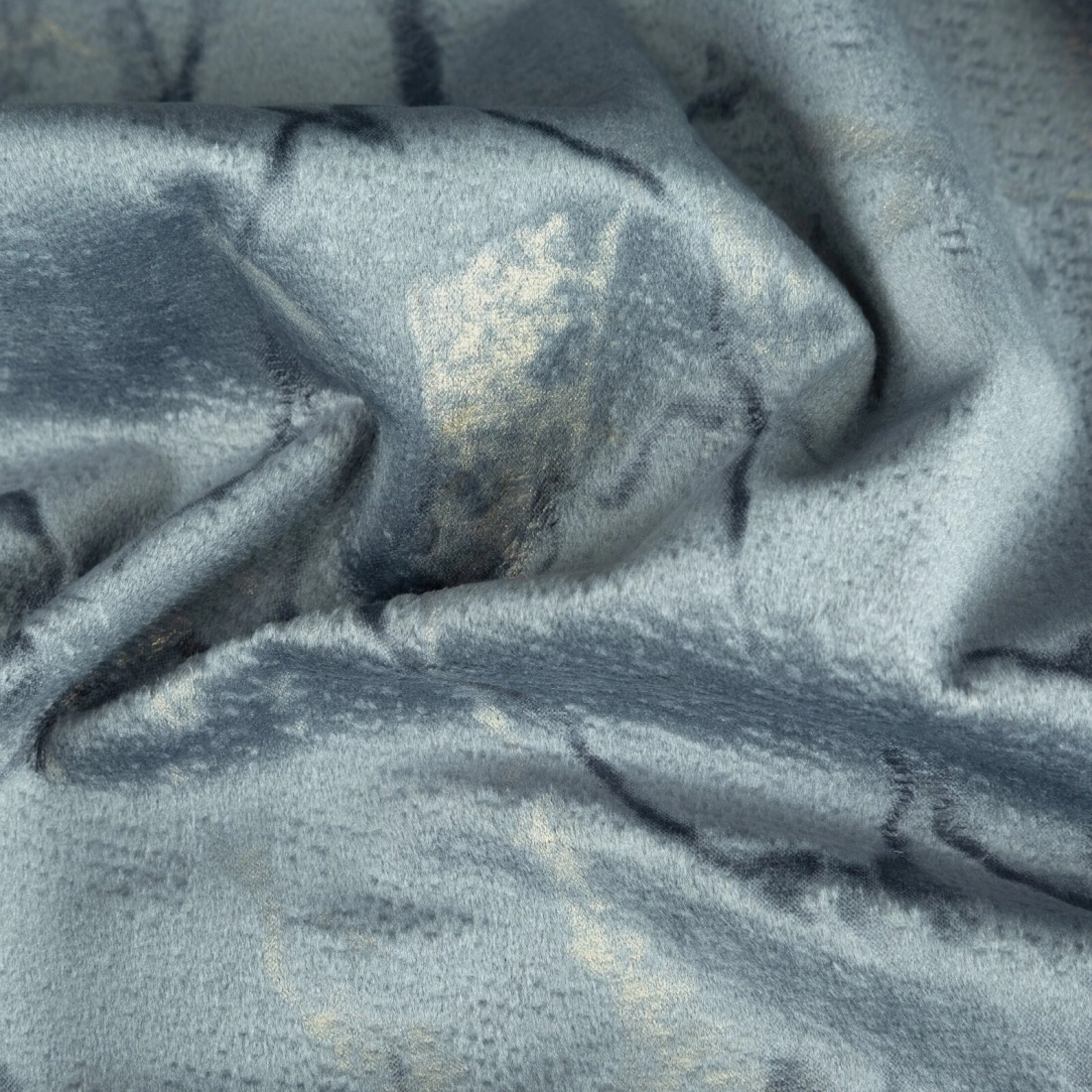 Záves 140x250 cm zamatový tmavosivý, grafitový na kovové krúžky WERA