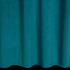 Záves 140x250 cm zamatový tmavotyrkysový na kovové krúžky KIDS