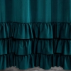 Sametový závěs 140x250 cm tmavě tyrkysový na kovové kroužky MEGI