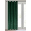 Sametový závěs 140x250 cm tmavě zelený na kovové kroužky ARIADNA