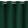 Sametový závěs 140x250 cm tmavě zelený na kovové kroužky ARIADNA