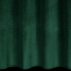 Sametový závěs 140x250 cm tmavě zelený na kovové kroužky ARIADNA