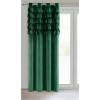 Závěs 140x250 cm sametový tmavě zelený na kovové kroužky AURA