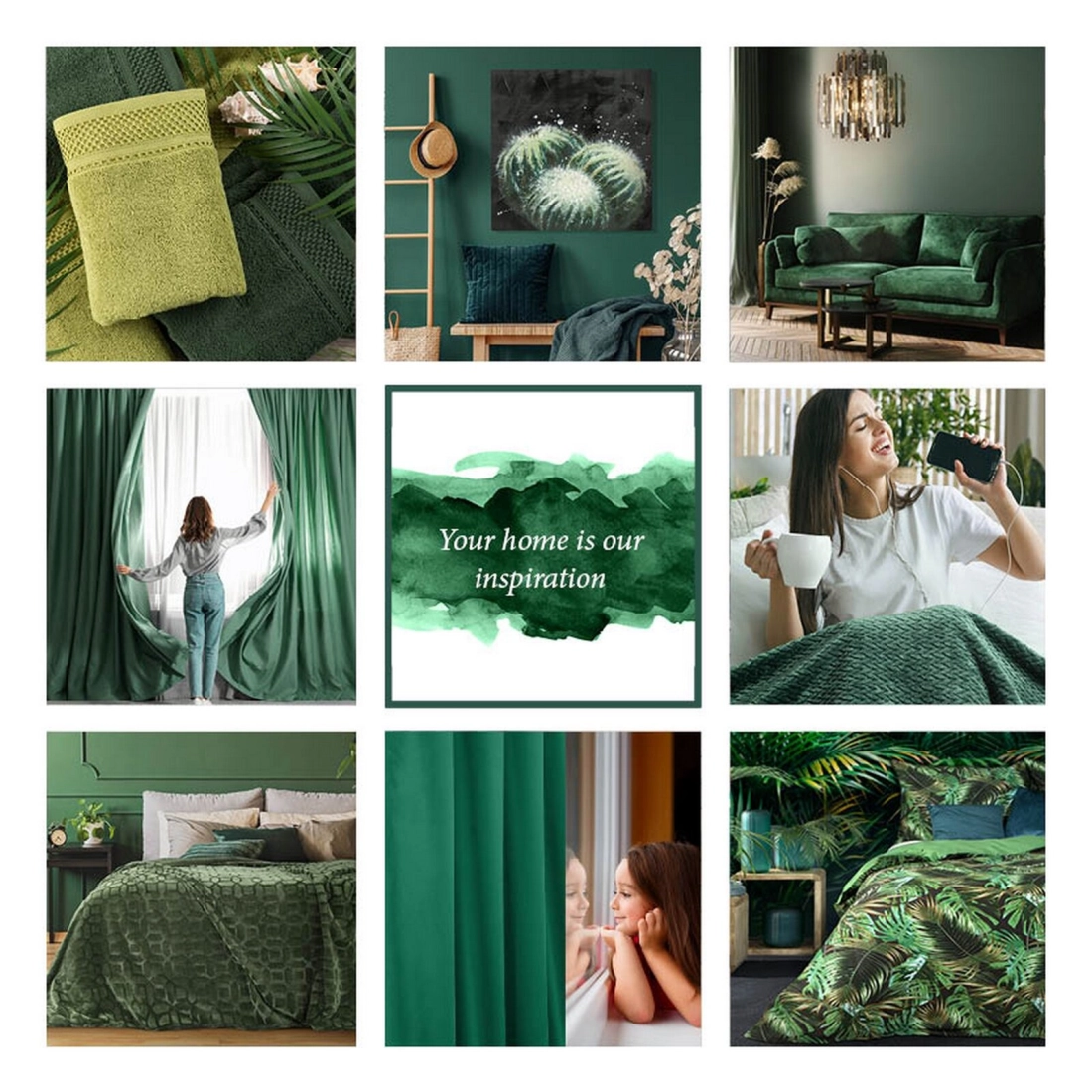 Záves 140x250 cm zamatový tmavozelený na kovové krúžky INGA Pierre Cardin