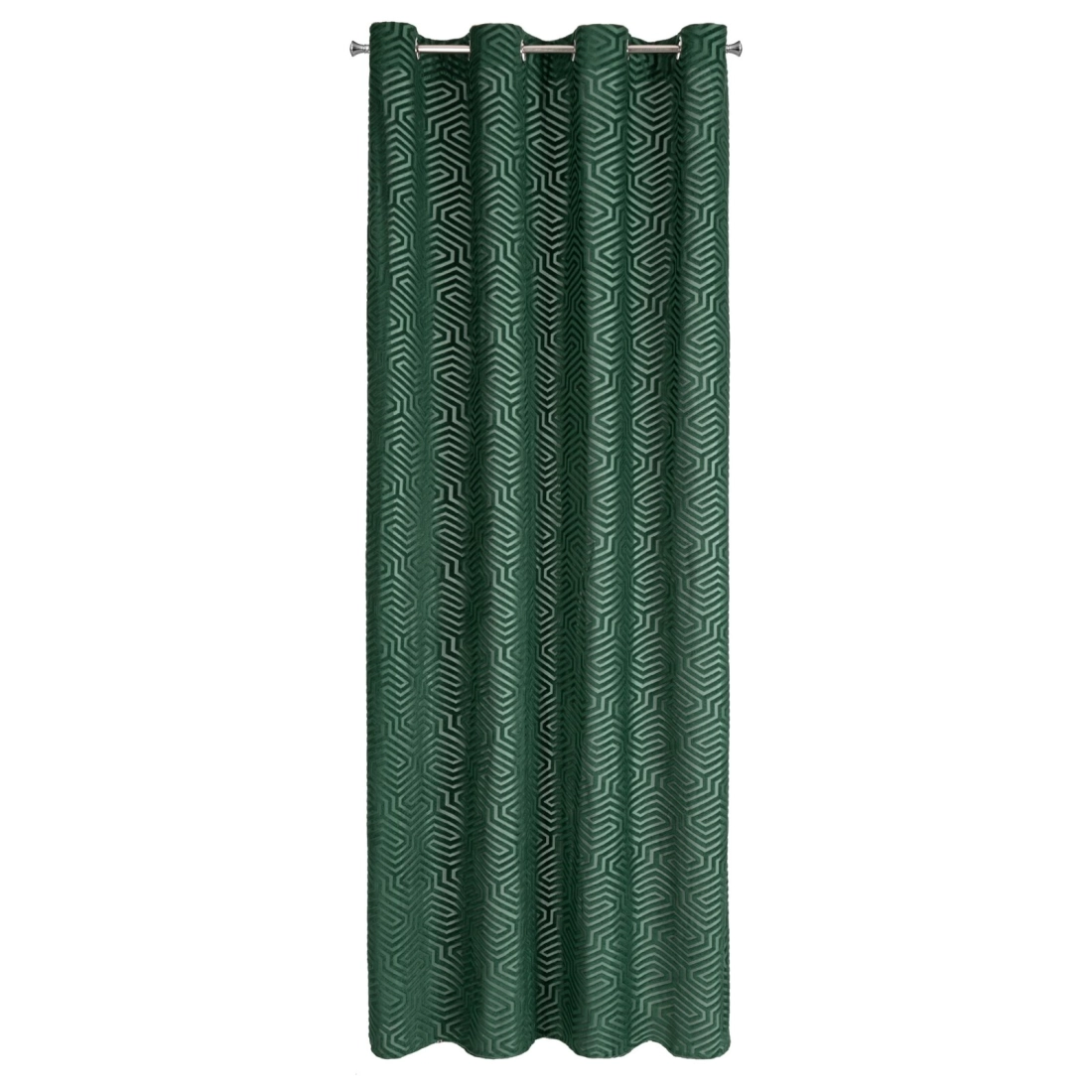 Záves 140x250 cm zamatový tmavozelený na kovové krúžky INGA Pierre Cardin