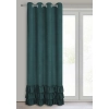 Sametový závěs 140x250 cm tmavě zelený na kovových kroužcích MEGI