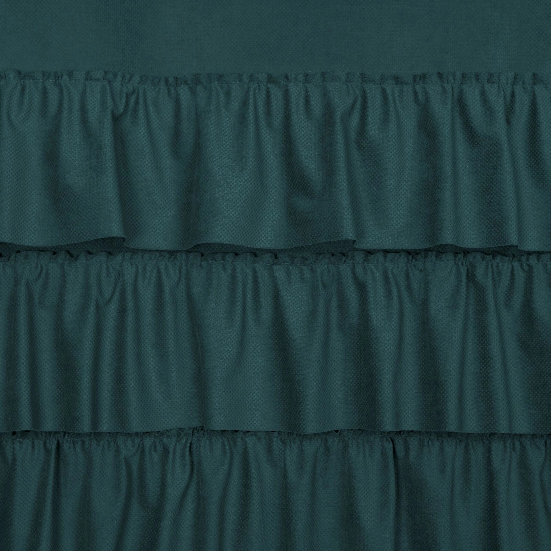 Sametový závěs 140x250 cm tmavě zelený na kovových kroužcích MEGI