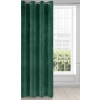 Záves 140x250 cm zamatový tmavozelený na kovové krúžky RIA Diva Line