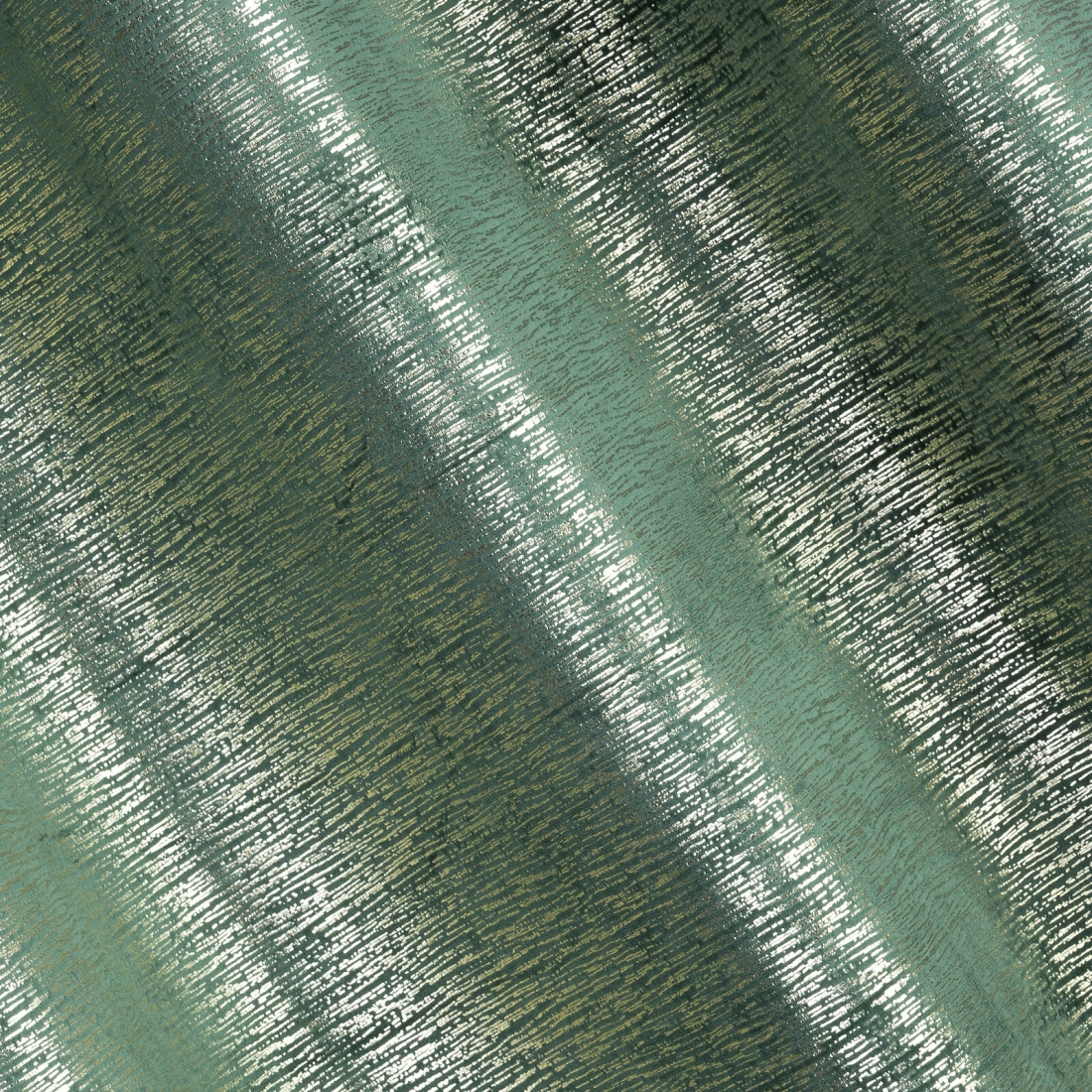 Záves 140x250 cm zamatový tmavozelený, zlatistý na kovové krúžky MABEL