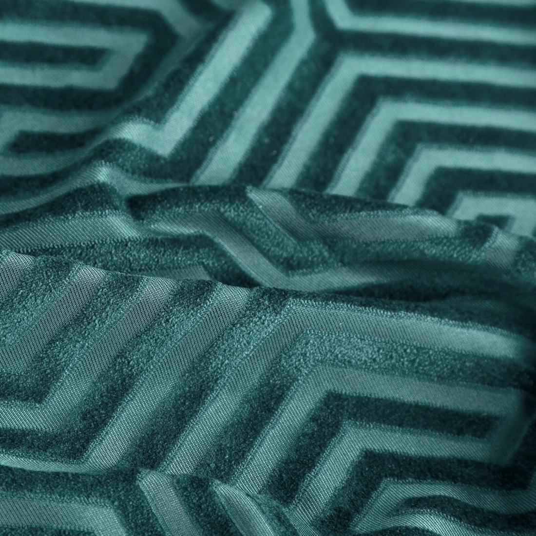 Záves 140x250 cm zamatový tyrkysový na kovové krúžky INGA - Pierre Cardin