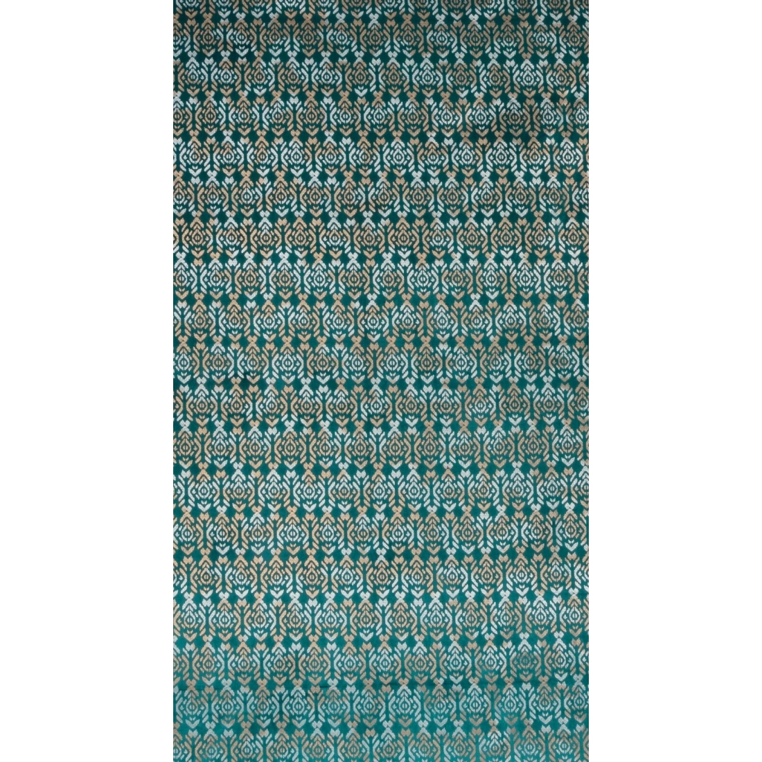 Sametový závěs 140 x 250 cm tyrkysový, zlatý na kovových kroužcích LAURA