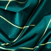 Záves 140x250 cm zamatový tyrkysový zlatý na kovové krúžky MARGO Pierre Cardin