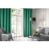 Záves 140x250 cm zamatový zelený na kovové krúžky JULIA