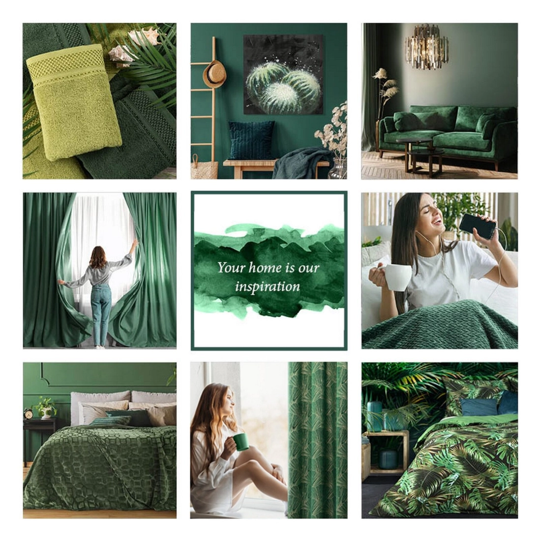 Záves 140x250 cm zamatový zelený, šampanský na kovové krúžky GOJA Pierre Cardin