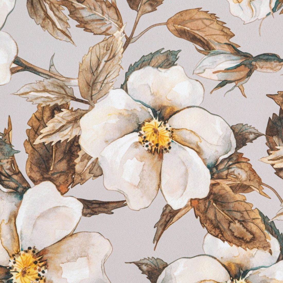 Záves 140x250 cm zatemňovací béžový, hnedý na kovové krúžky SIMONA