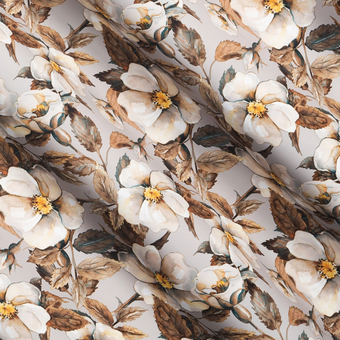 Záves 140x250 cm zatemňovací béžový, hnedý na kovové krúžky SIMONA