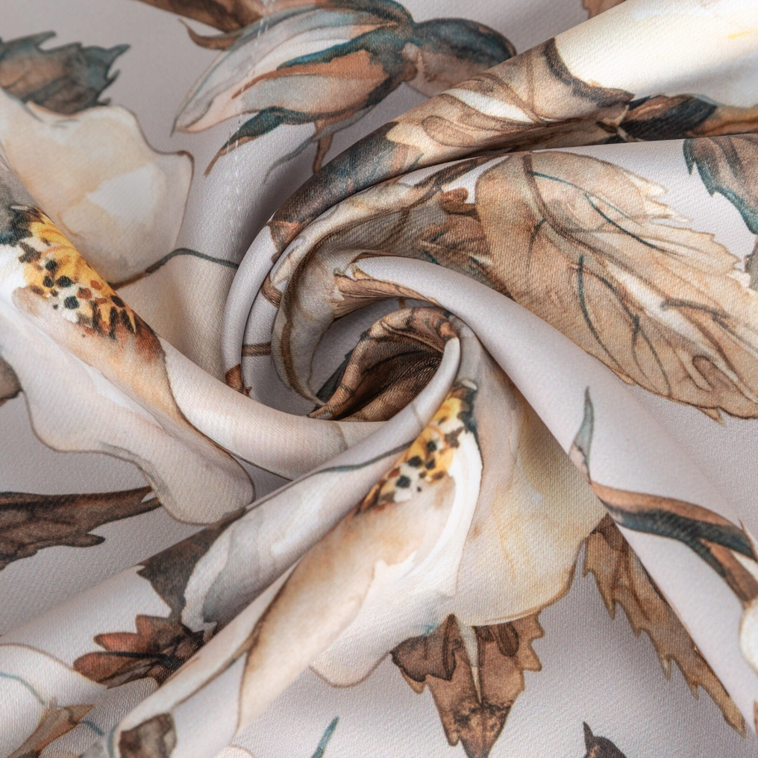 Záves 140x250 cm zatemňovací béžový, hnedý na kovové krúžky SIMONA