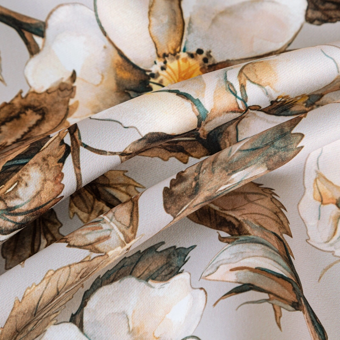 Záves 140x250 cm zatemňovací béžový, hnedý na kovové krúžky SIMONA