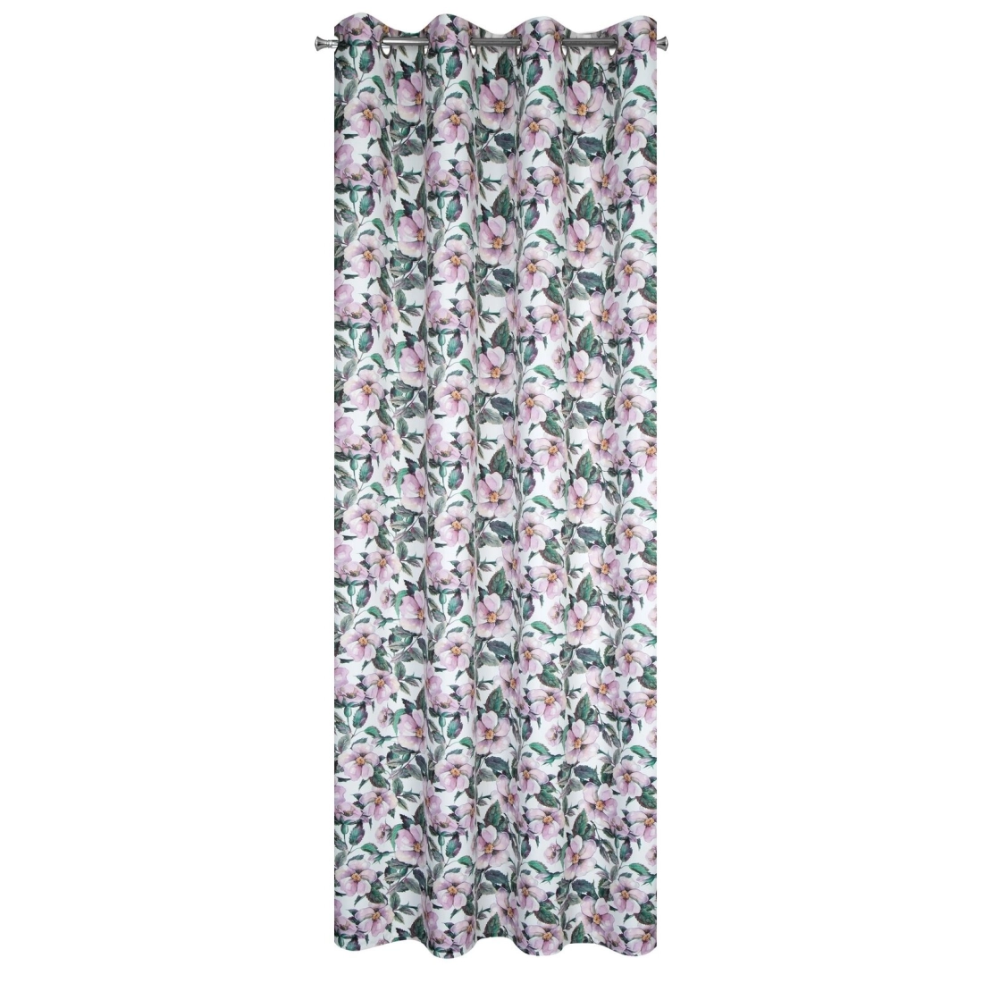 Záves 140x250 cm zatemňovací bielo-fialový na kovové krúžky SIMONA