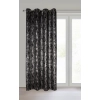 Zatemňovací závěs 140x250 cm černo-stříbrný na kovové kroužky ELISE
