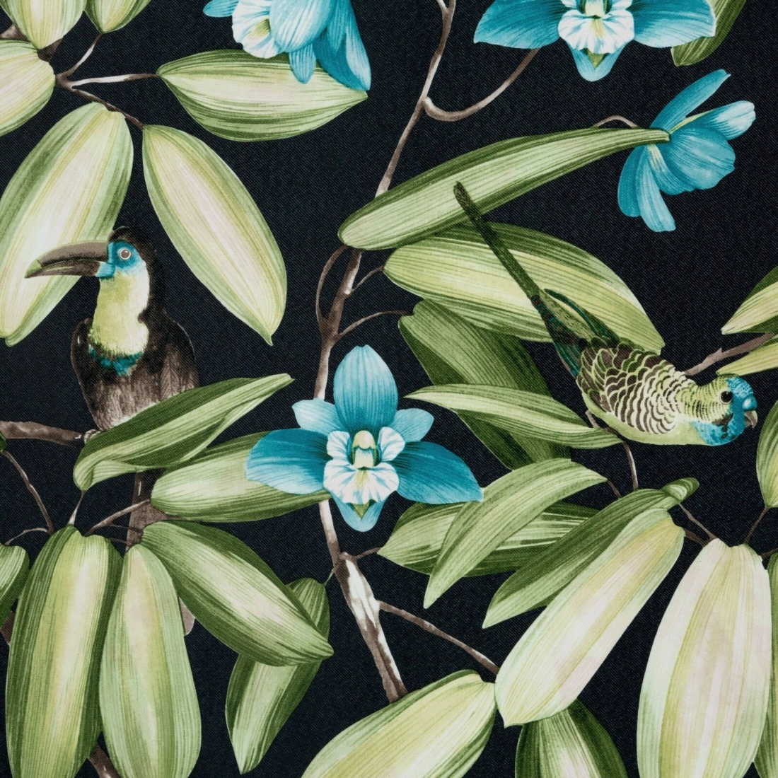 Zatemňovací závěs 140 x 250 cm černo-zelený na kovových kroužcích LONI