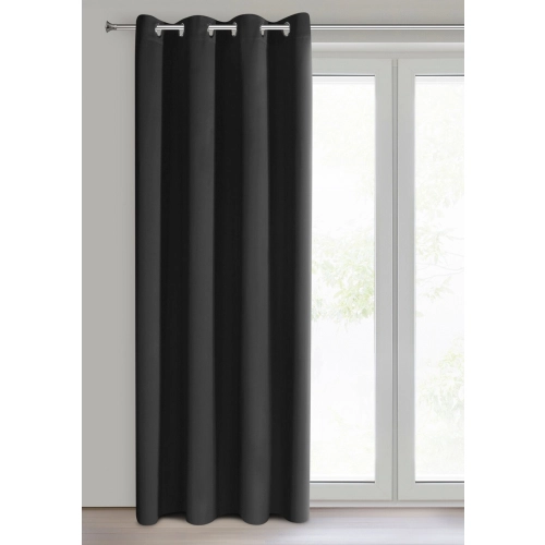 Záves 140x250 cm zatemňovací čierny na kovové krúžky PARISA Design 91