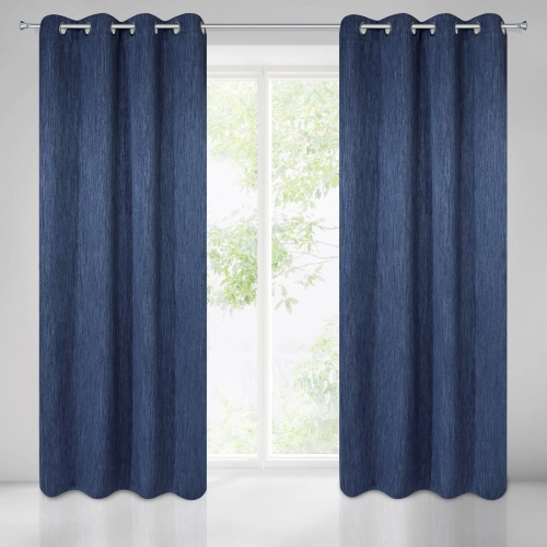 Záves 140x250 cm zatemňovací granátový na kovové krúžky ROSSIE