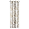 Záves 140x250 cm zatemňujúci béžovo zlatý s rastlinnou potlačou na kovové krúžky OLENI