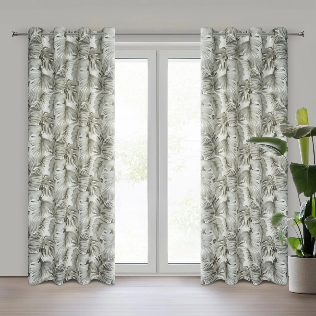 Závěs 140x250 cm zatemňovací bílo-béžový na kovové kroužky ZORA