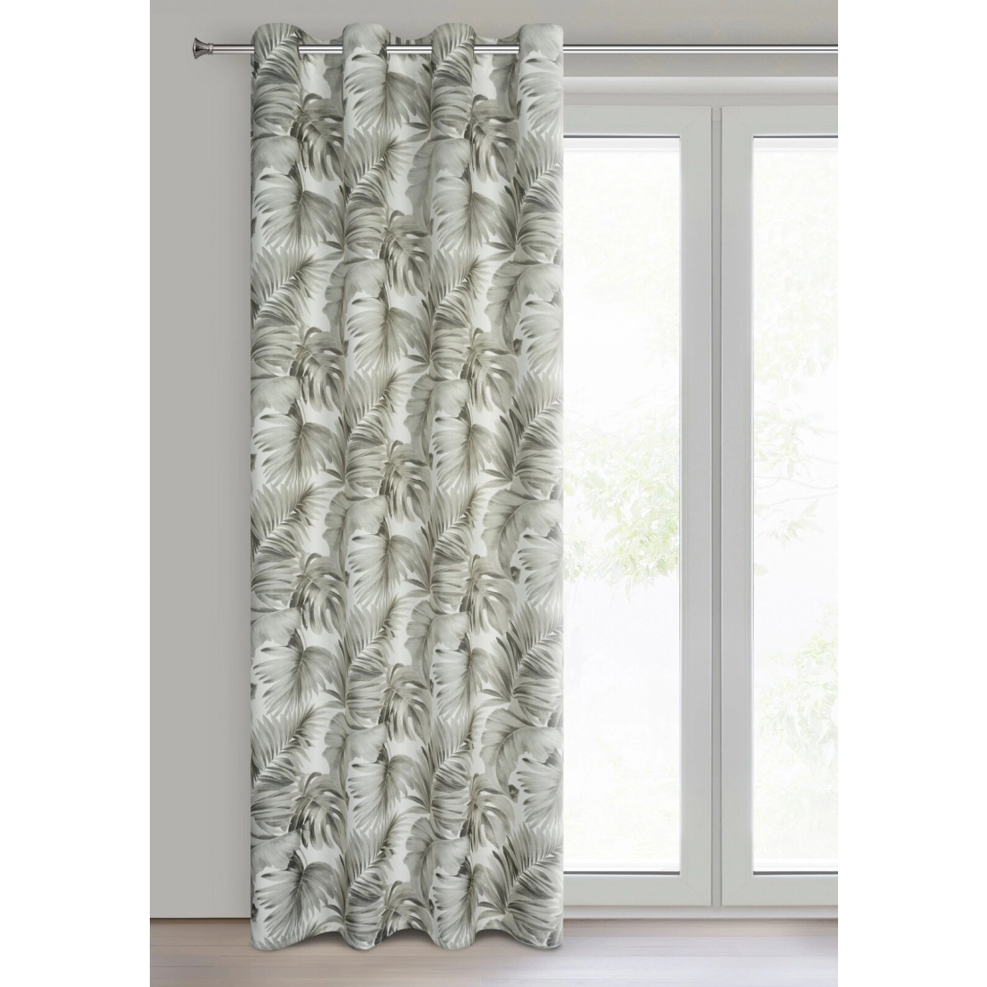 Závěs 140x250 cm zatemňovací bílo-béžový na kovové kroužky ZORA