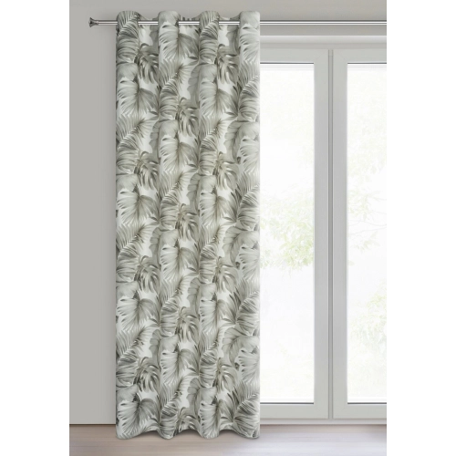 Závěs 140x250 cm zatemňovací bílo-béžový na kovové kroužky ZORA