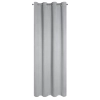 Závěs 140 x 250 cm zatemňovací šedý s kovovými kroužky AMARO