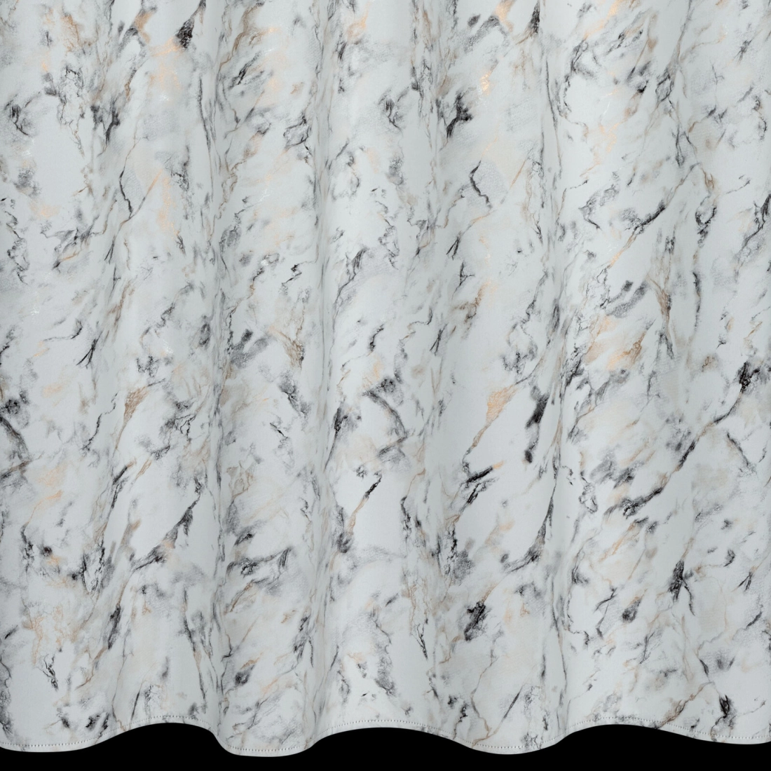 Zatemňovací závěs 140x250 cm stříbrno-zlatý na kovové kroužky SANCY