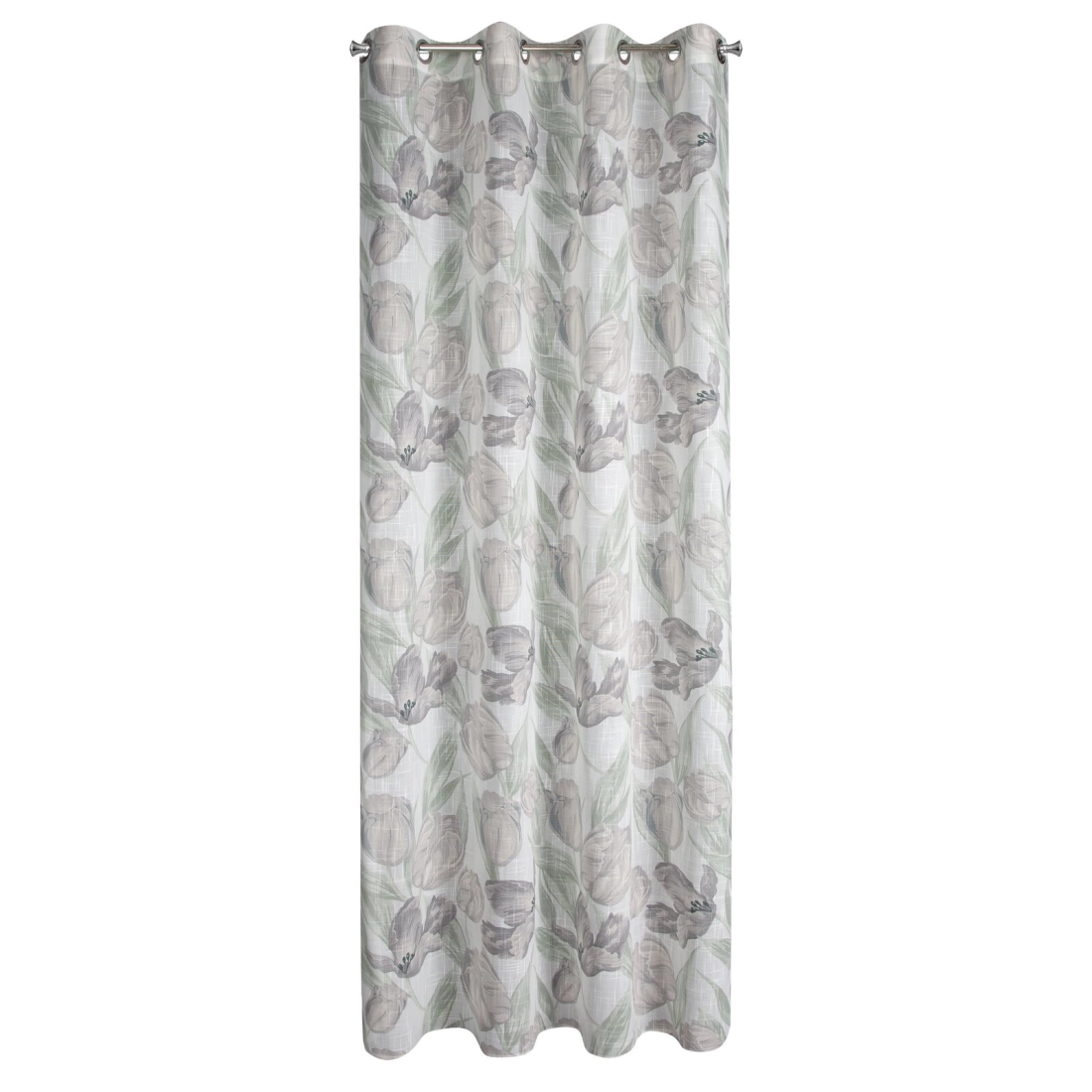 Záves 140x250 cm zelený na kovové krúžky MILLIE