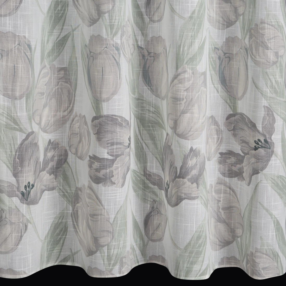 Záves 140x250 cm zelený na kovové krúžky MILLIE