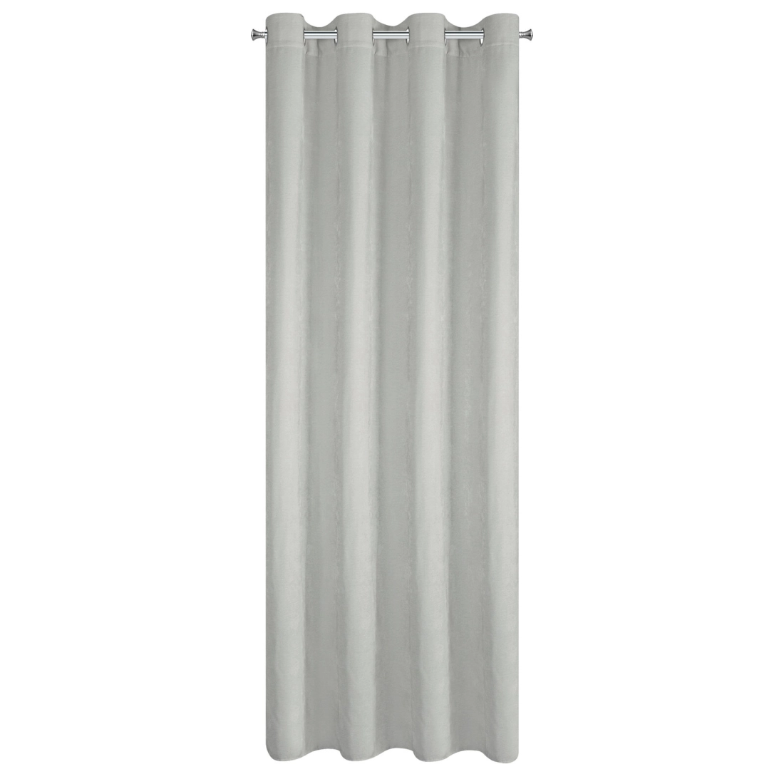 Záves 140x250 cm ženilkový platinový na kovové krúžky VANI