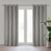 Záves 140x250 cm ženilkový sivý na kovové krúžky VANI