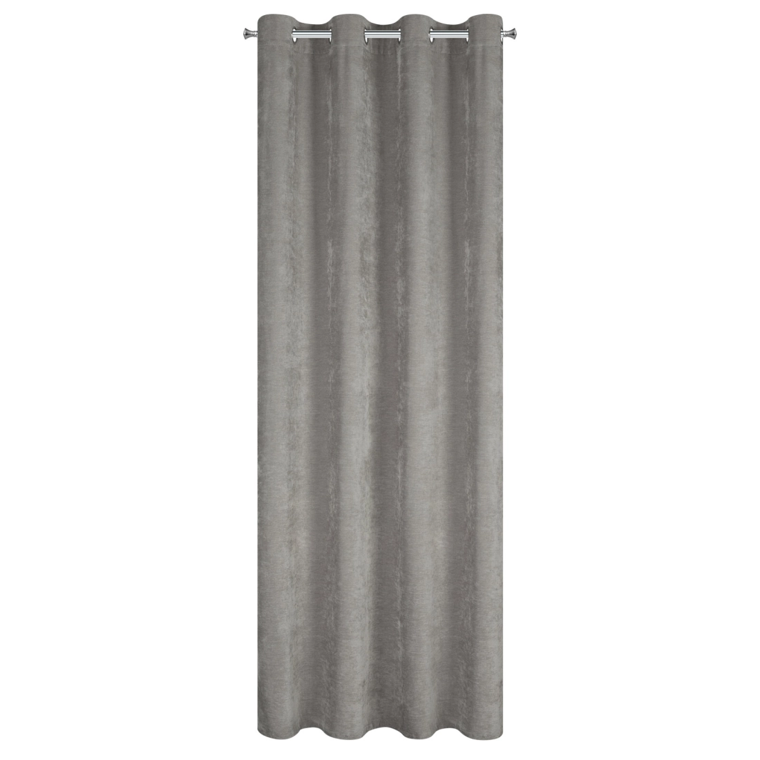 Záves 140x250 cm ženilkový sivý na kovové krúžky VANI