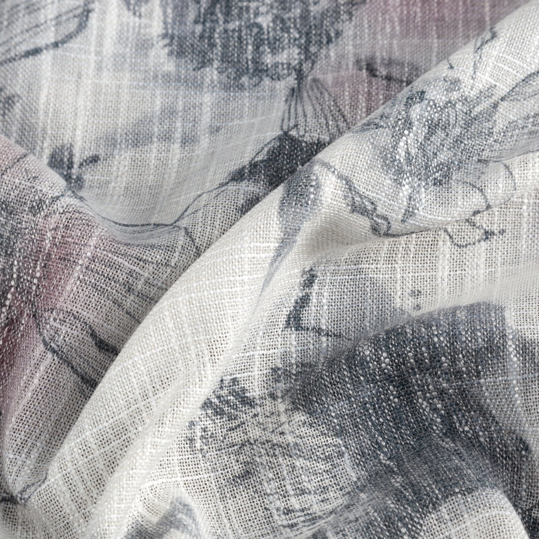 Záves 140x260 cm matný polyesterový sivý na kovové krúžky FRIDA