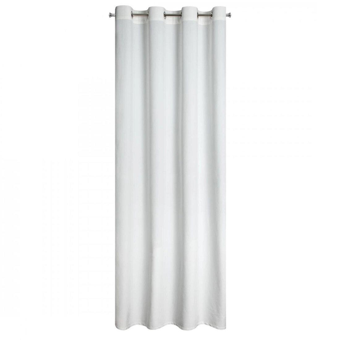 Záves 140x260 cm zamatový biely na kovové krúžky MELANIE