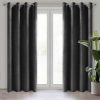 Záves 140x260 cm zamatový čierny na kovové krúžky MELANIE