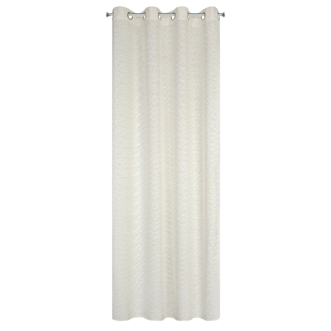 Záves 140x260 cm zamatový krémový na kovové krúžky SAND