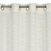 Záves 140x260 cm zamatový krémový na kovové krúžky SAND