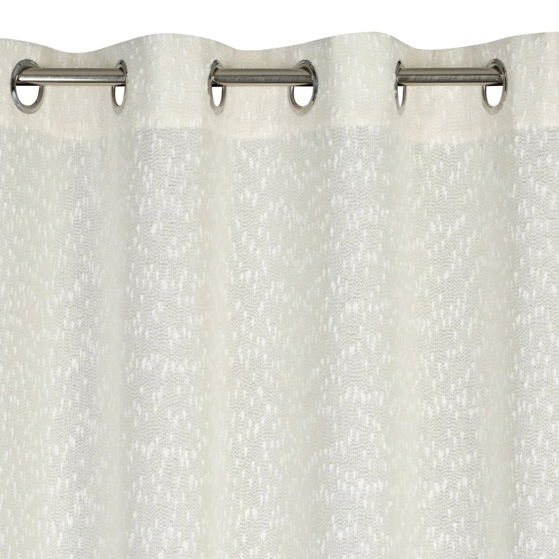 Záves 140x260 cm zamatový krémový na kovové krúžky SAND