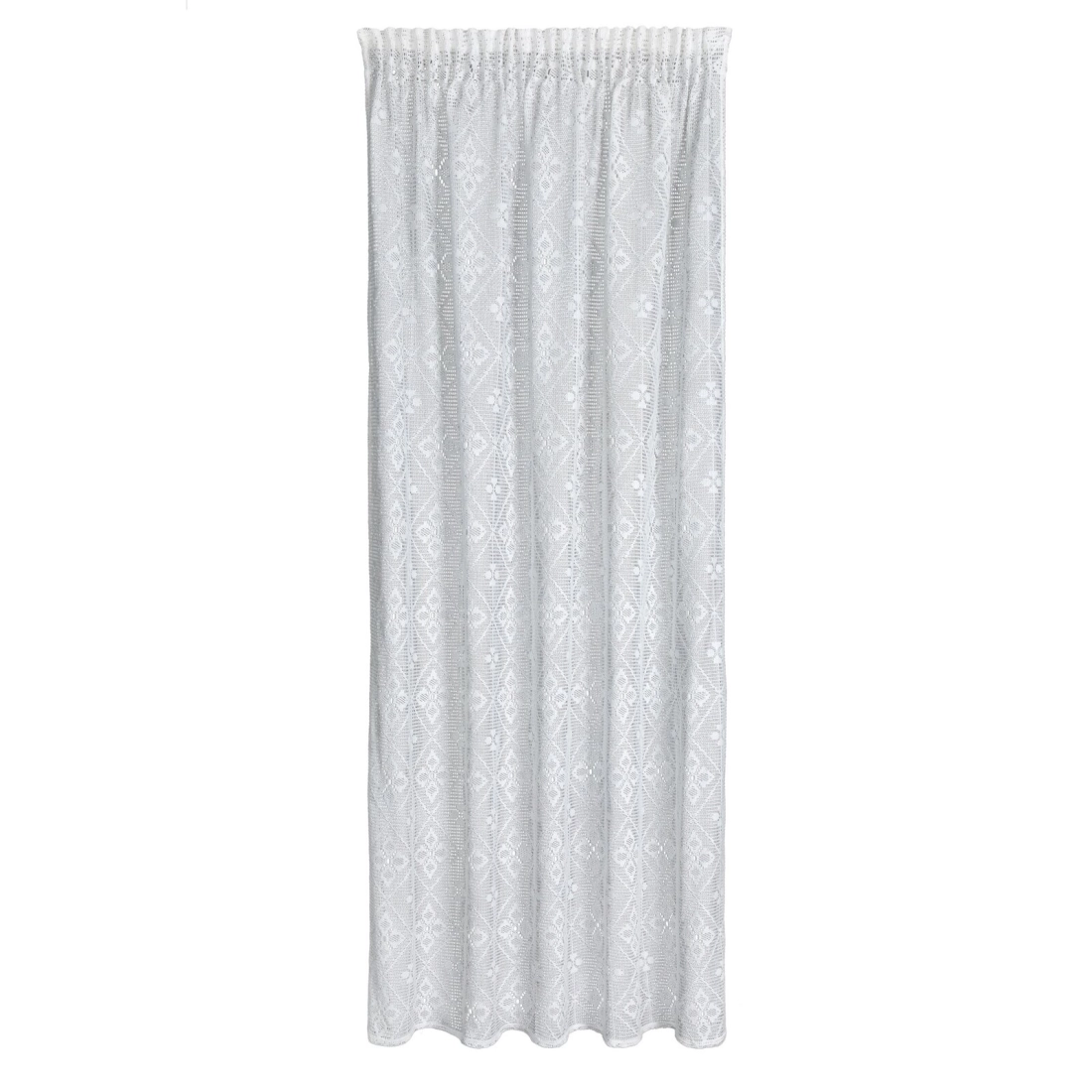 Záves 140x270 cm bavlnený biely na riasiacu pásku NELA