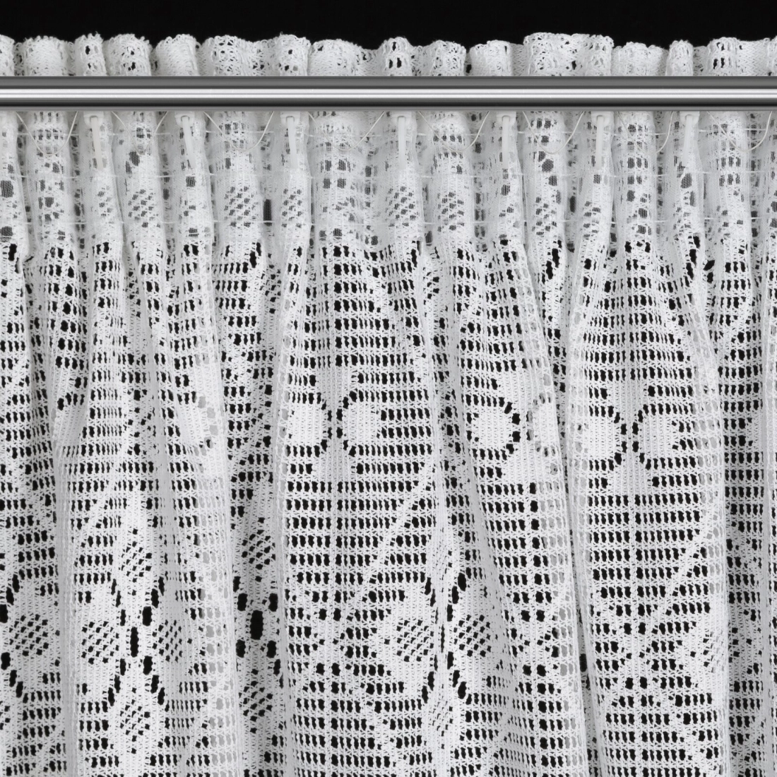 Záves 140x270 cm bavlnený biely na riasiacu pásku NELA