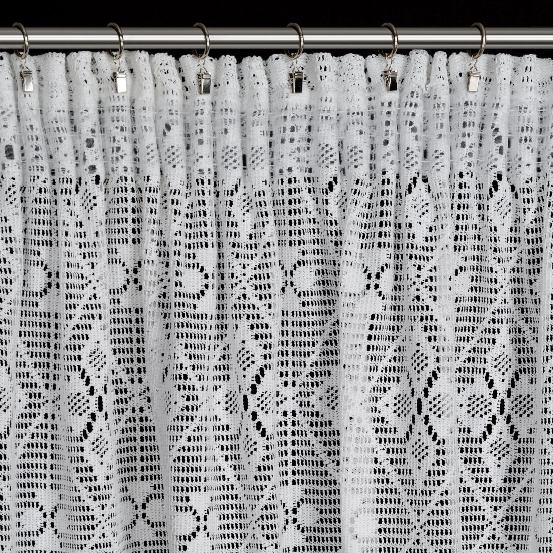 Záves 140x270 cm bavlnený biely na riasiacu pásku NELA