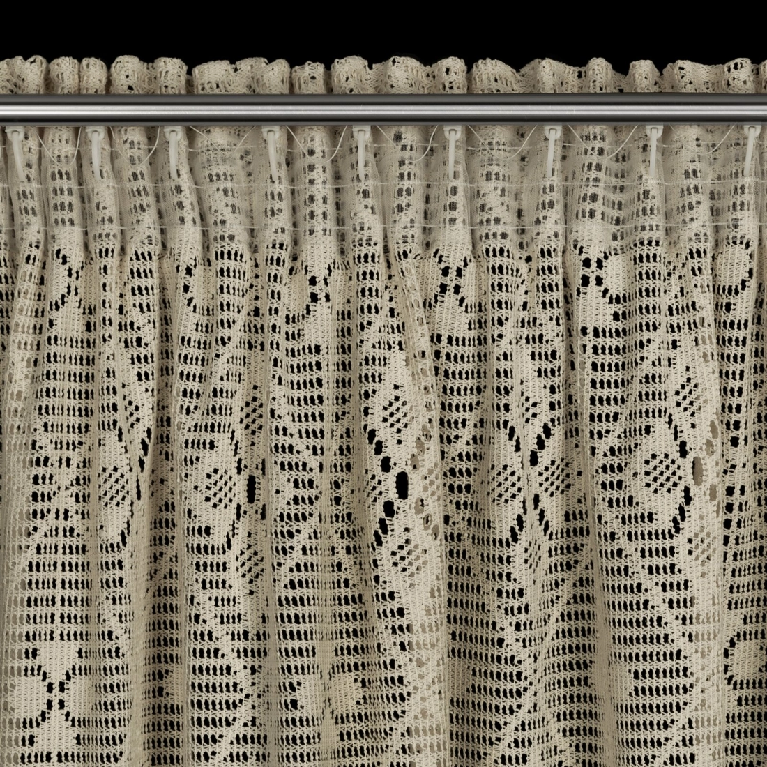 Záves 140x270 cm bavlnený jasnobéžový na riasiacu pásku NELA