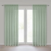 Záves 140x270 cm bavlnený z sieťky mätový na riasiacu pásku GABBY